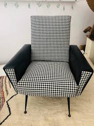 For a luxurious look and feel, the. Mid Century Modern Armchair Or Lounge Chair Black And White 1960s For Sale At 1stdibs