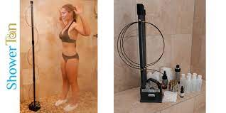 Showertan Home Hands Free Spray Tan System All Things Tanning For Tan Fans