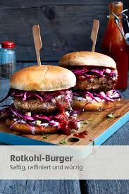 Rotkohl Burger In 2020 Rotkohl Lebensmittel Essen Gesunde Snacks