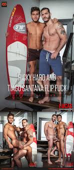 Lucas Entertainment: Ricky Hard And Tiago Santana Flip Fuck - QueerClick