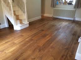 White Staircase And Smoked Oak Wood Floor Salisburywoodfloors Flooring Wood Floors Hardwood Floors