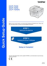 All drivers available for download have been scanned by antivirus program. Brother Dcp 7030 Quick Setup Manual Pdf Download Manualslib