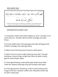 Ssakit gigi memang membuat kita meresakan hidup yang. Doa Sakit Gigi Berlubang