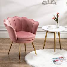 Amazon Com Chairus Living Room Chair Mid Century Modern Retro Leisure Velvet Accent Chair W Velvet Accent Chair Pink Living Room Furniture Living Room Chairs