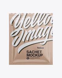 Kraft Sachet Mockup In Sachet Mockups On Yellow Images Object Mockups Mockup Free Psd Free Psd Mockups Templates Psd Mockup Template