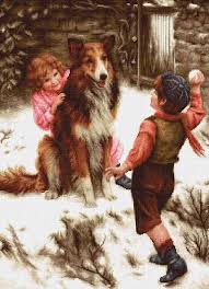 B540 Snowball Fight Luca S Dog Art Art Animal Art