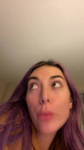 Long Purple Hair Styling Tips in Modern Minimalist Room