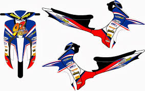 Desain stiker racing untuk nomor start balap. Stiker Motor Racing Stiker Motor