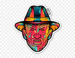 In 1968 he was burned to death by the citizens of springwood. Freddy Krueger Stickers Freddy Krueger Cartoon Png Transparent Png 586x600 298014 Pngfind