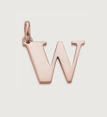 L'alphabet aéronautique est un code aéronautique utilisé à l'échelle mondiale pour la radiotéléphonie. Alphabet W Pendant Charm In 18ct Rose Gold Vermeil On Sterling Silver Jewellery By Monica Vinader