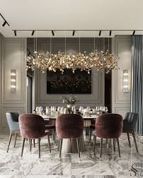 This sleek and modern take on the dining living room combo. Home Vas Nair Luxury Dining Room Dining Room Design Modern Luxury Living Room Design