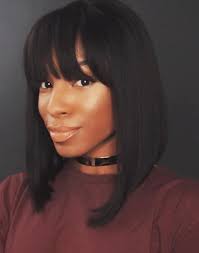 It has been steadily growing in popularity in recent times and has now hit a pinnacle point of short bangs are rapidly growing but can be a little difficult to pull off. 15 Fun Full Sew In With Bangs That Oozes Class