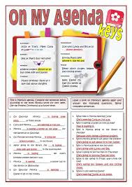 Present Continuous And Going To For Future Plans Exercises Pdf On My Agenda Present Continuous For Fixed Plans Reading Comprehension Activities Comprehension Activities How To Plan