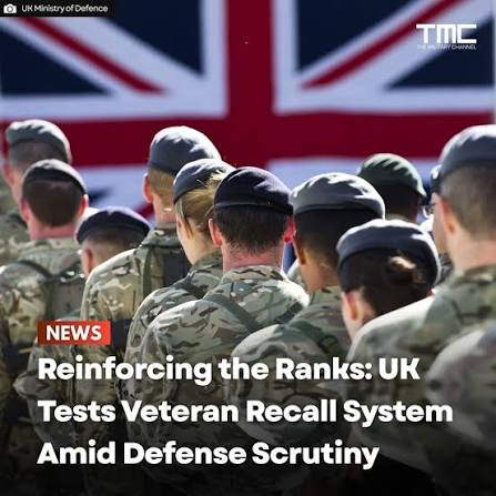 UK Ministry of Defence to conduct large-scale exercises for strategic reserve  mobilization
