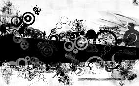 Shop black and white wallpaper today! Black And White Shapes Wallpaper Digital Art Wallpapers 53040