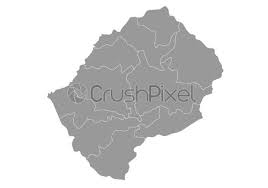 lɪˈsʊːtʰʊ), officially the kingdom of lesotho (sotho: Lesotho Map High Detailed Map Of Lesotho On White Background Stock Vector Crushpixel