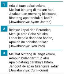 We did not find results for: Pantun Teka Teki Sulit Dan Maknanya