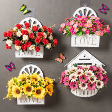 Free shipping on orders over $25 shipped by amazon. Wall Hanging False Flower Wall Hanging Decoration Small Fresh Wall Hanging Simulation Plastic Flower Basket Living