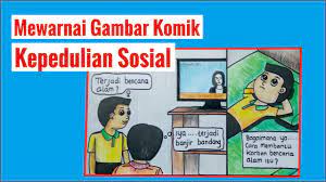 More images for komik dengan tema kepedulian sosial » Mewarnai Gambar Komik Tema Kepedulian Sosial Menggunakan Pensil Warna Youtube