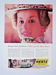 1959 CHEVROLET IMPALA Hertz Mrs.Arthur Murray Vintage Original Print Ad  8.5x11" $6.95