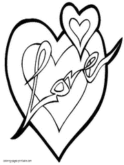 The 4 leaf clover stands for faith, hope, love and luck. 55 Heart Coloring Pages Free Printable Pictures Of Hearts