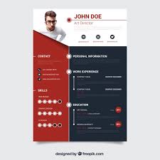 Ready to be free, steffisburg. Red And Dark Cv Template Free Vector