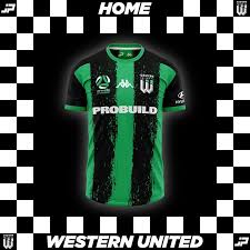De alternatieve kit heeft een andere benadering met een geometrisch ontwerp met groene en zwarte driehoeken van verschillende grootte die elkaar door hun punten verbinden. Westernunited Instagram Posts Photos And Videos Picuki Com