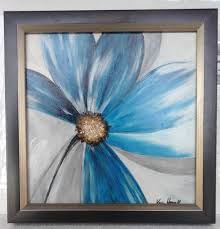 Abstraktes zeitgenössisches gemälde mit acryltechnik auf tuch billig bestellen. Blaue Blute Unterwasserhausel Gold See Baum Von Karin Haase Bei Kunstnet