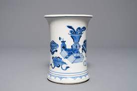 At the same time, we also provide more than 100000+ chinese font logo design pictures for you to browse. A Chinese Blue And White Brush Pot With Antiquities Design Kangxi Rob Michiels Auctions