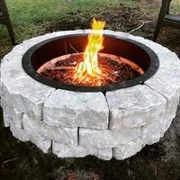 Firepit Kit 43 5 In W X 43 5 In L Ashland Concrete Fire Pit Kit Lowes Com Fire Pit Kit Fire Pit Concrete Fire Pits