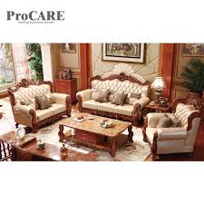 There's a lot going on here: Wood Sofa Set Design For Living Room Living Room Furniture Design A951b Living Room Sofas Aliexpress