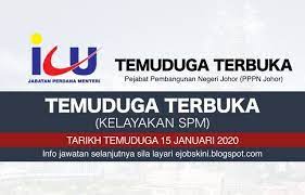 Penolong setiausaha kanan (pembangunan wilayah dan perbandaran) bahagian perancang ekonomi negeri johor pejabat setiausaha kerajaan johor. Temuduga Terbuka Pejabat Pembangunan Negeri Johor Pppn Johor Januari 2020 Johor Personal Care Person