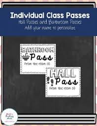 • hall and bathroom passes can be clipped on to a student's shirt or attached to a lanyard. Bathroom Pass Ideas Worksheets Teaching Resources Tpt
