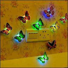 Buatlah beberapa ekor dan pasanglah di dinding atau tembok. Lampu Hias Kupu Kupu Led Lampu Dinding Dekorasi Kamar Tidur Butterfly 2020 A1 Accessories