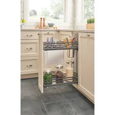 Drawer base cabinet base blind corner. 9 Base Filler Pull Out With Adjustable Shelves Natural