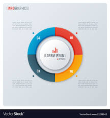 Modern Style Circle Donut Chart Infographic