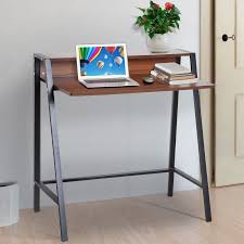 H4home Industrial Small Writing Desk Home Office Computer Table Workstation Walnut H4home Furnitures Retro Office Furniture Wooden Writing Desk Wooden Computer Desks
