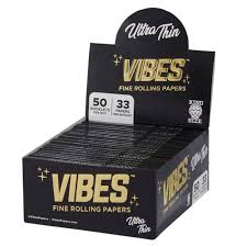 Vibes Rolling Papers King Size Slim Ultra Thin Black