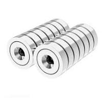 16mm Neodymium Rare Earth Countersunk Cup/Pot Mounting Magnets N52 (14 Pack)