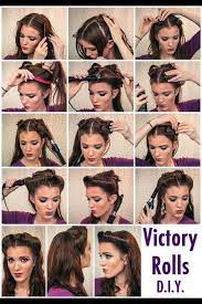Victory Rolls Pinup Hair Tutorial Vintage Hairstyles Retro Hairstyles