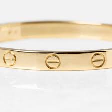 A bracelet is perfectly sized when you measure your wrist tightly and add 2 or 3 cm. Cartier 18k Yellow Gold Love Bracelet Size 17 Com1214 Second Hand Jewellery