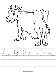 In this cow problem worksheet, students add fractional numbers. C Is For Cow Worksheet Kindergarten Worksheets Word Problems Kindergarten Worksheets