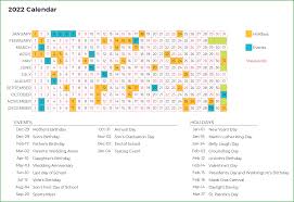 excel calendar 2022 with 22 designed layouts free download