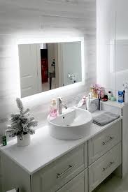 Mirror and marble side lighted. Side Lighted Led Bathroom Vanity Mirror 36 X 24 Rectangular Mirrors Marble