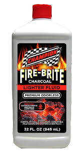You wad up newspaper in the bottom and pile the the price will range from $5.00 for a small bag of store brand to $17.00 or $18.00 for a name brand with lighter fluid inside the charcoal. Charcoal Lighter Fluid Champion Brands