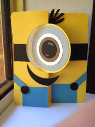 Group how cute is this? Trend Watch Fold Them Up Fabulous Paper Crafter S Library Minion Card Punch Cards Kids Birthday Cards