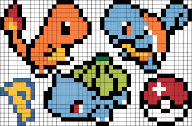 Pokemon Trio Pokemon Cross Stitch Pokemon Cross Stitch Patterns Bulbasaur Cross Stitch