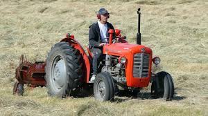 Massey ferguson 38 max combine: Massey Ferguson 35x Working Hard In The Field W Old Jf Hsr 200r Haybuster Dk Agriculture Youtube