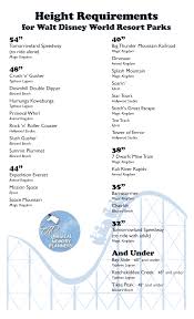 height requirements for walt disney world parks magical