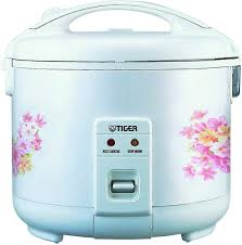 Tiger Jnp 1800 Fl 10 Cup Uncooked Rice Cooker And Warmer Floral White